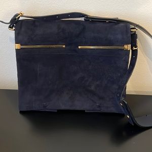 Lavin suede strap purse